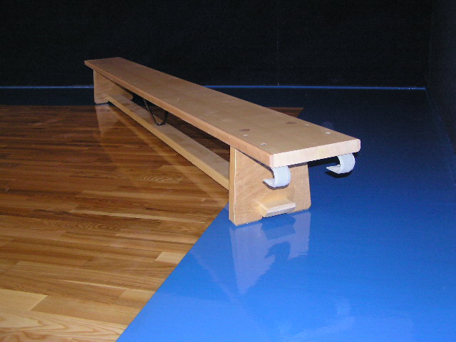 Švédská lavička s kovovými háky, délka 200cm